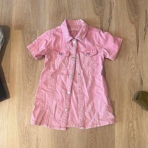 Zara kids size 3-4 denim shirt dress